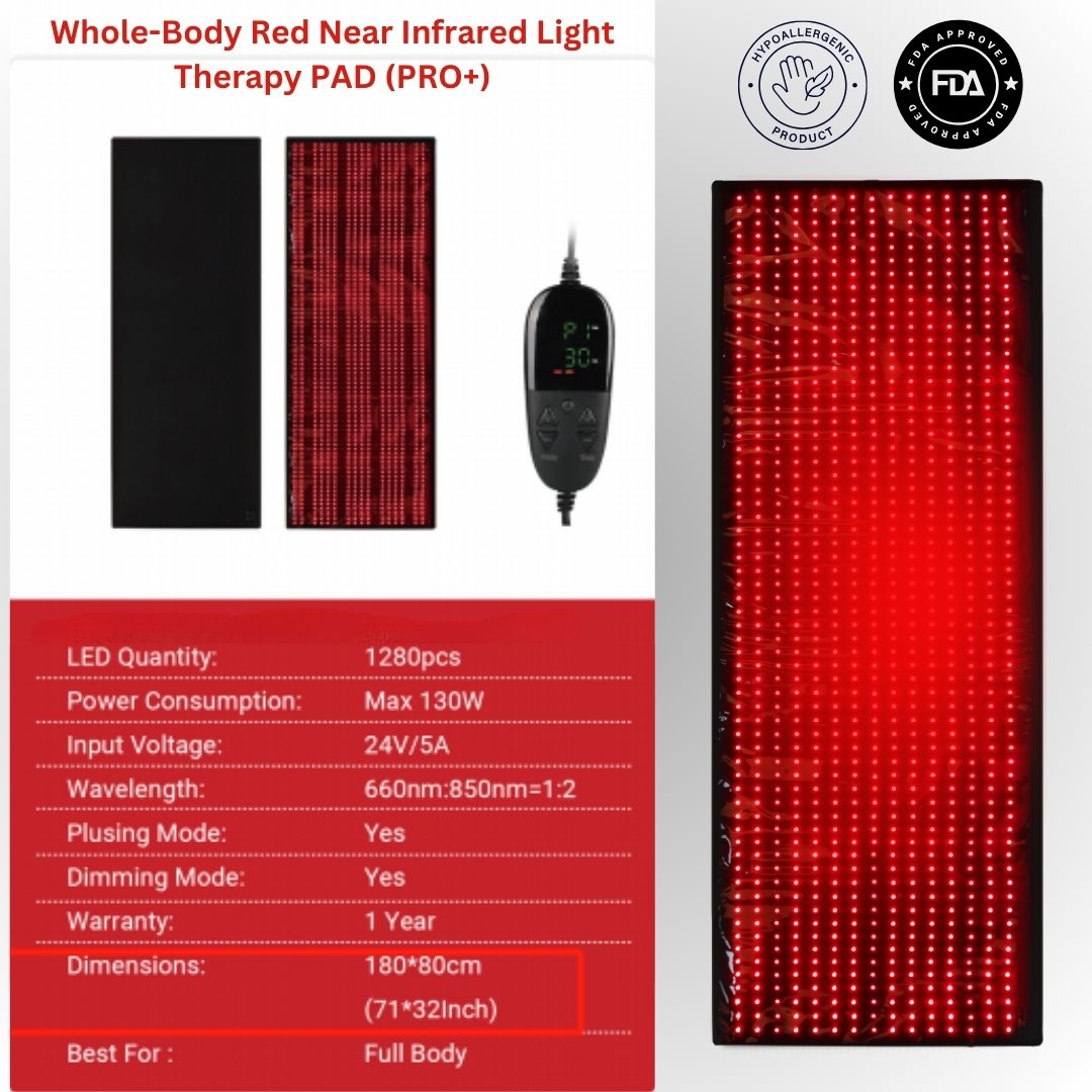DREAMELOSOPHY Whole-Body Red Near Infrared Light Therapy PAD (PRO+)