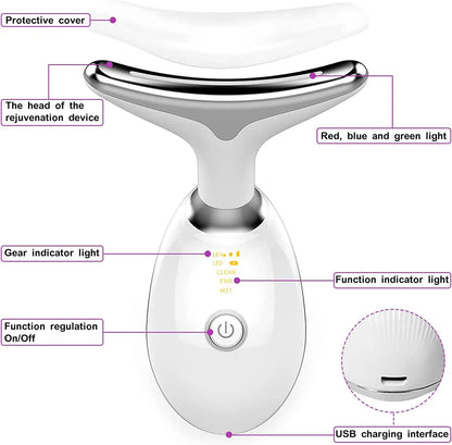 GLOWGENIX PRO™  Thermal Neck and Face Lifting  Massager